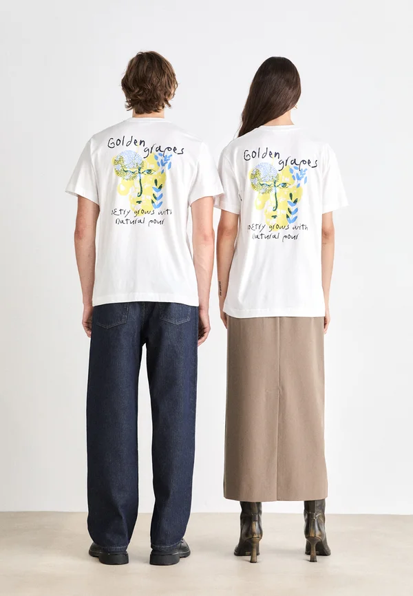 BEAT GOLDEN GRAPE UNISEX - T-Shirt print - white