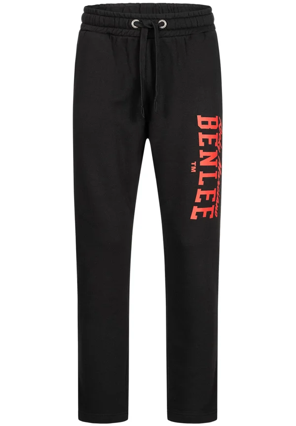 BEATY - Jogginghose - black red