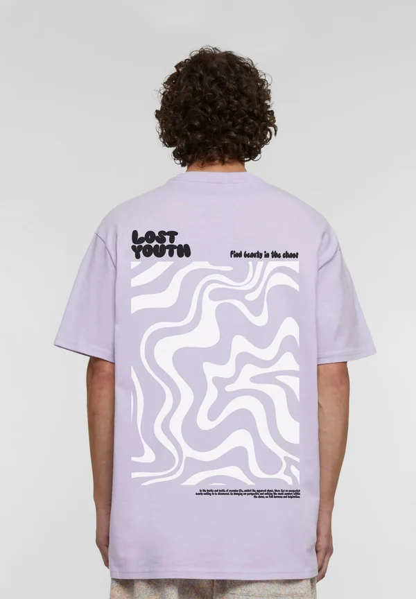 BEAUTIFUL CHAOS  - T-Shirt print - lilac