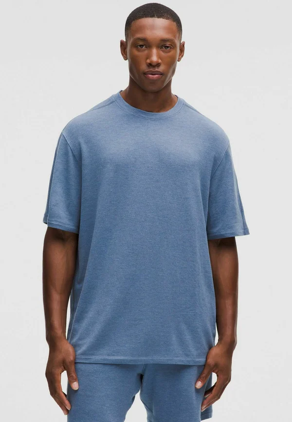BeCalm Relaxed-Fit Short Sleeve - Sport T-Shirt - Heathered Washed Denim