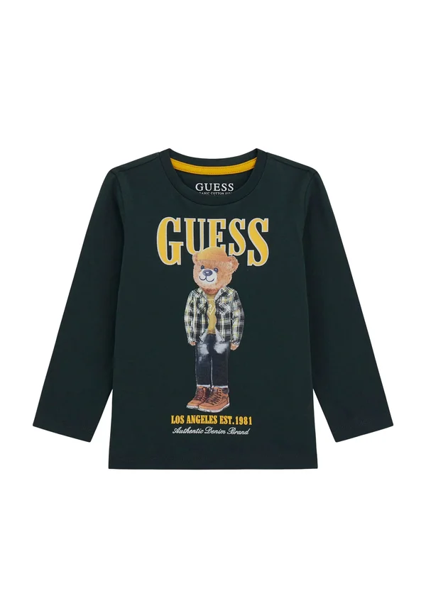 BEDRUCKTES  - Langarmshirt - dunkelgrün