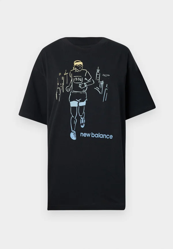 BEFORE AND AFTER UNISEX - T-Shirt print - black