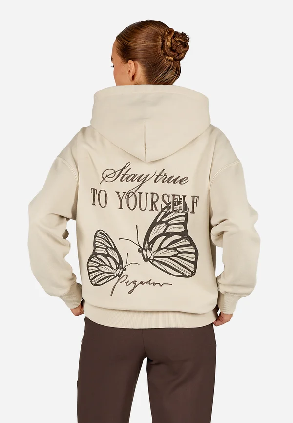 BEJA - Kapuzenpullover - washed cozy beige