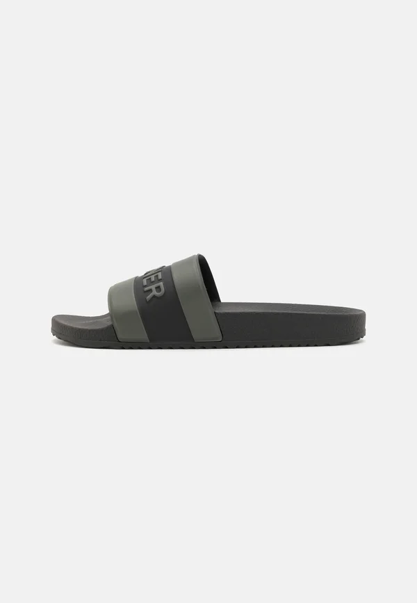 BELIZE - Pantolette flach - black/olive