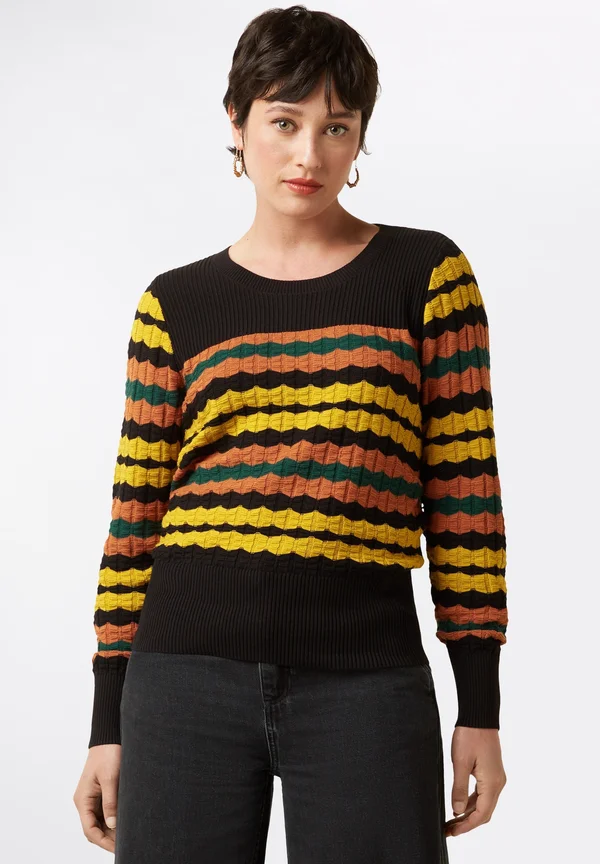 BELLA ROYAL - Strickpullover - black