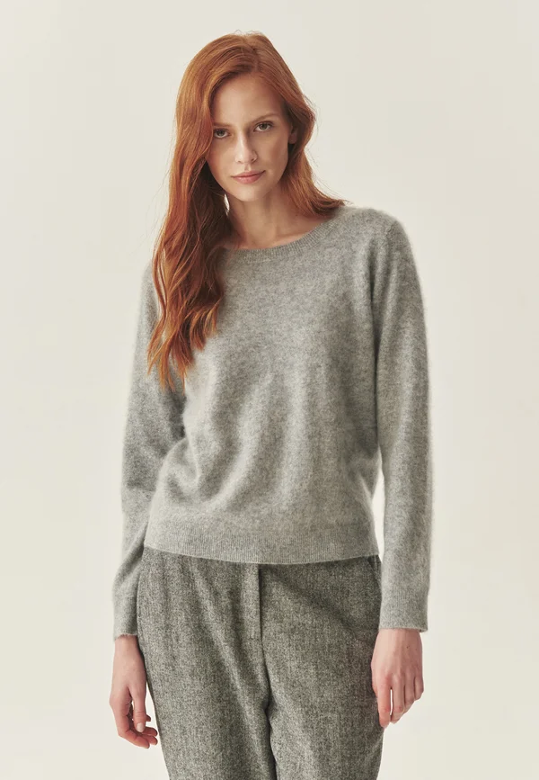 BELLA - Strickpullover - gray melange