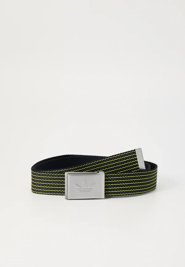 BELT - Gürtel - black/shadow olive/semi solar yellow