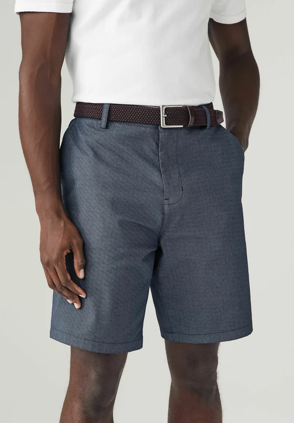 BELTED - REGULAR FIT - Shorts - navy