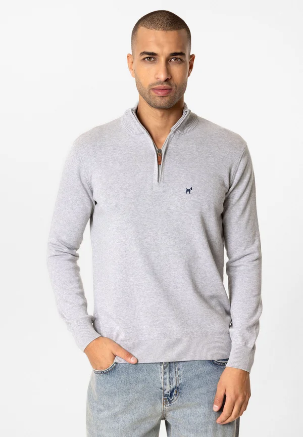 BENEDETTO - Strickpullover - grey melange