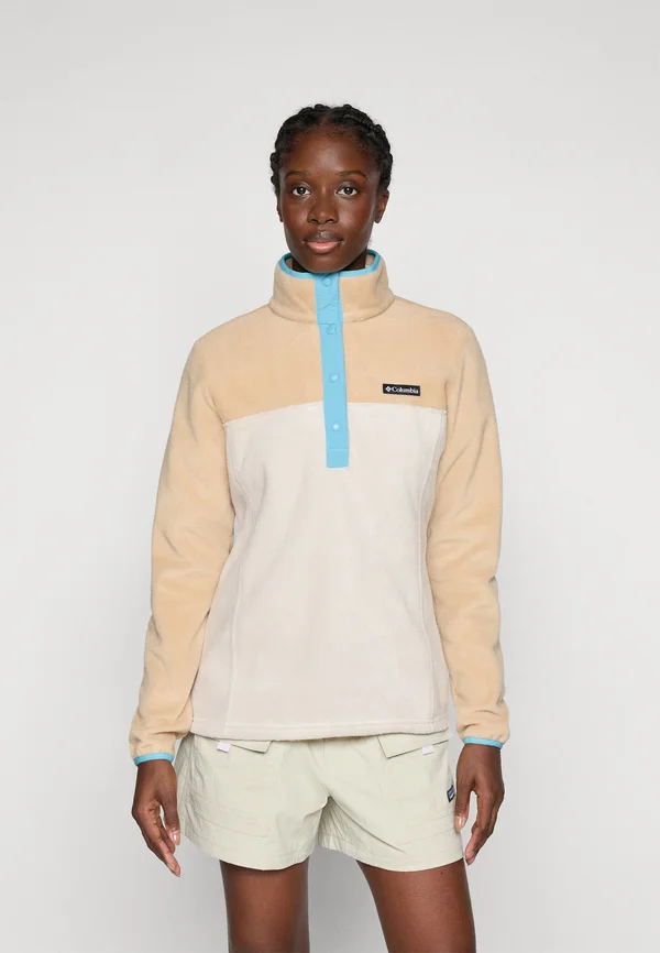 BENTON SPRINGS™ 1/2 SNAP - Fleecepullover - dark stone/canoe/vintage blue