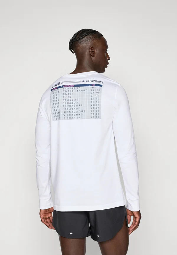 BER25 ROUT LS TEE - Langarmshirt - white