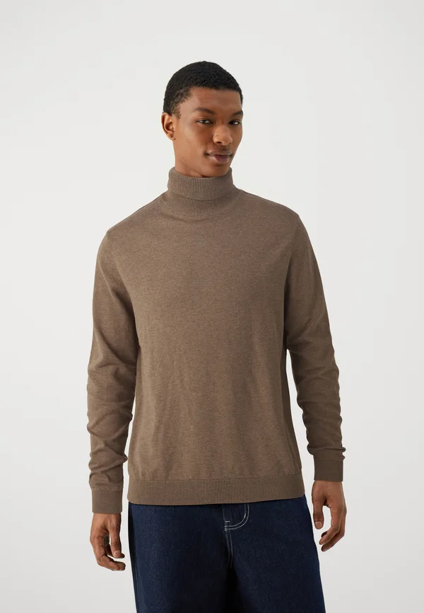 BERG ROLL NECK B NOOS - Strickpullover - teak melange