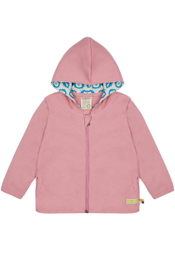 Übergangs Waffeloptik - Übergangsjacke - hellpink