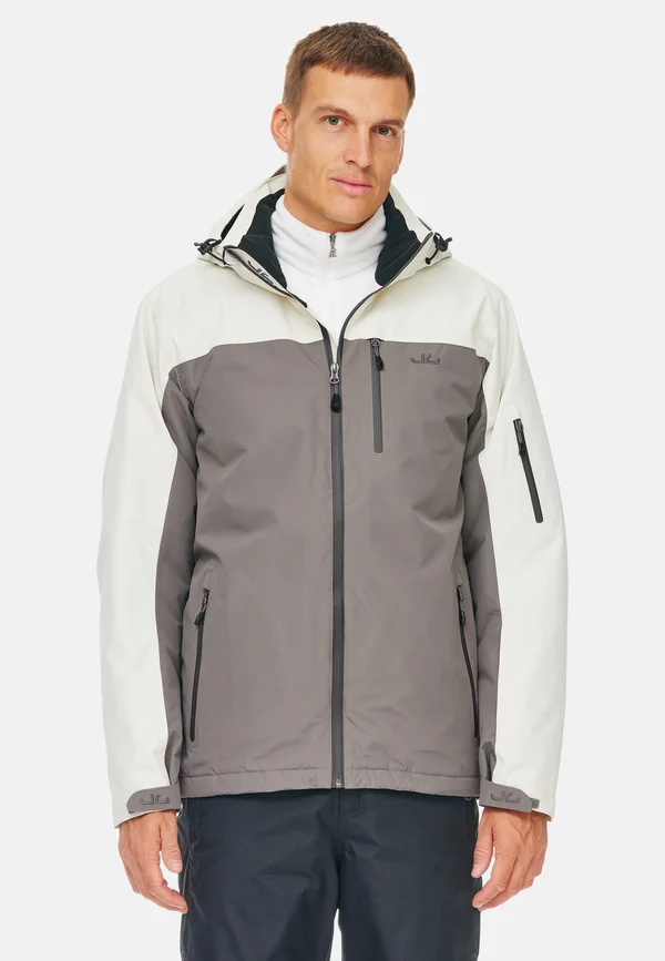 BERGEN - Snowboardjacke - silver birch  dark gull grey var 2