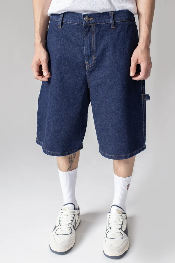BERM CARPENTER UNISEX - Jeans Shorts - blue