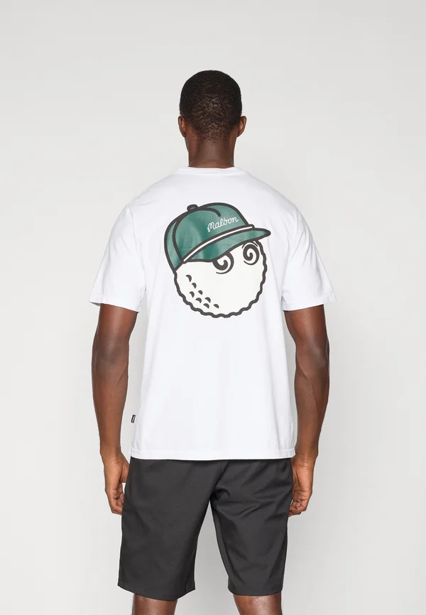 BERMUDA BALDWIN TEE - T-Shirt print - white