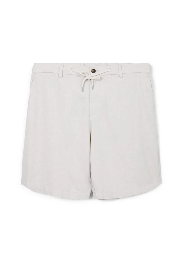 BERMUDA CENTRALE  - Shorts - beige chiaro melange