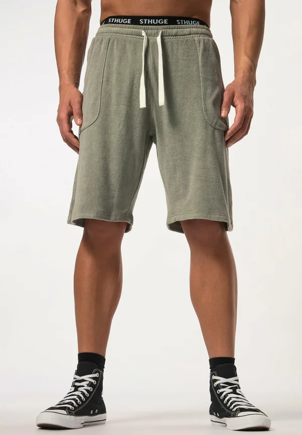 BERMUDA ELASTICATED WAIST - Jogginghose - elephant grey