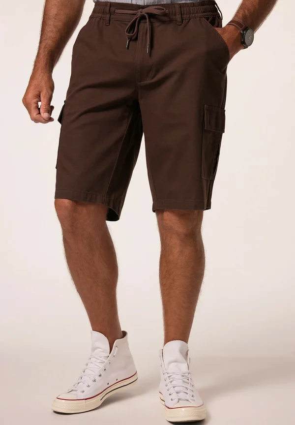 BERMUDA ELASTIKBUND - Shorts - pine brown