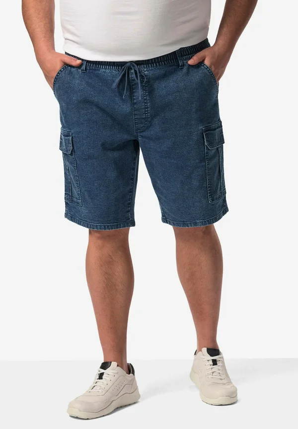 BERMUDA - Jeans Shorts - dark blue denim