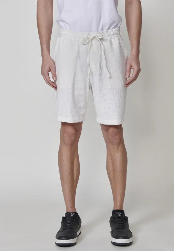 BERMUDA JOGGER  - Shorts - off white