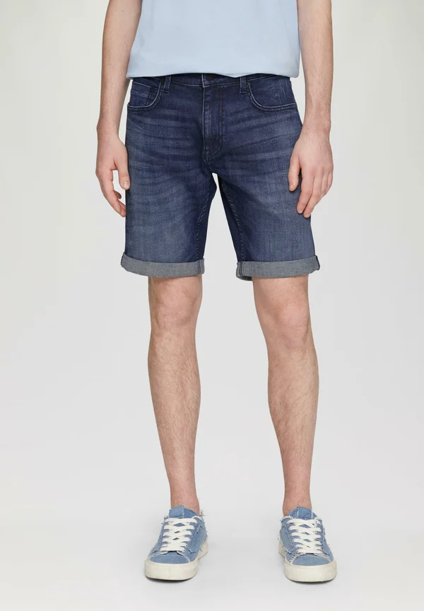 BERMUDA JOHN REGULAR FIT - Jeans Shorts - dunkelblau