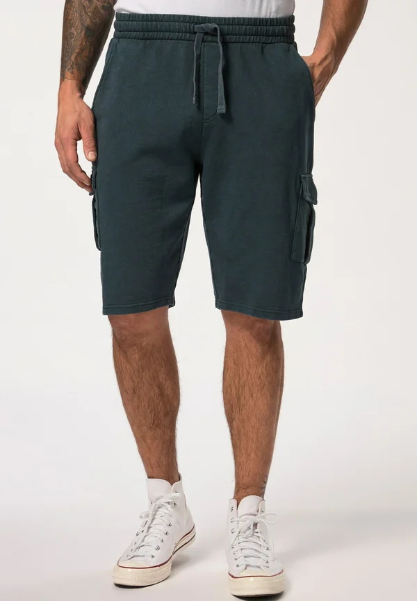 BERMUDA POCKETS VINTAGE WASH ELASTICATED WAISTBAND - Jogginghose - navy blue