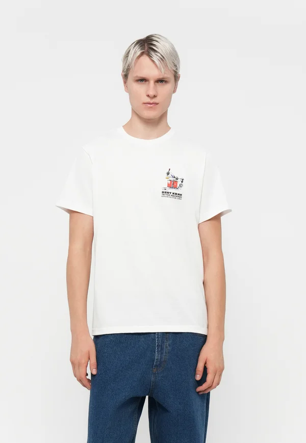 BERT KRAK HANDMADE - T-Shirt print - white