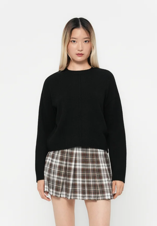 BESTI LS O-NECK BOO - Strickpullover - black