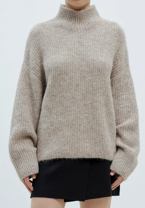 BETH - Strickpullover - dunkelbeige
