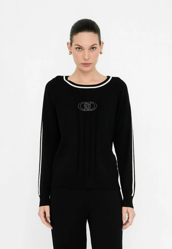 BETTER - Strickpullover - black off white