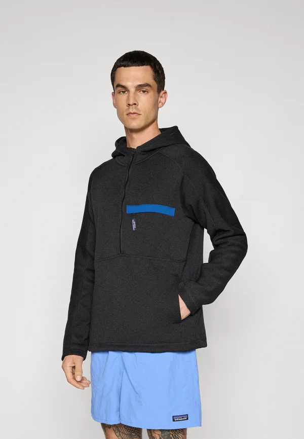 BETTER SWEATER 1/2 ZIP  - Strickpullover - black