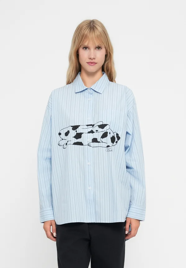 BEVERLY GRAPHIC SHIRT - Hemdbluse - light blue