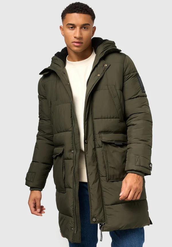 BEVIIS - Wintermantel - olive