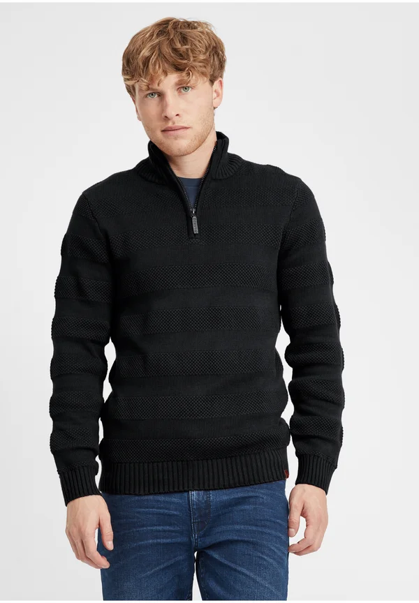 BHGASPAR - Strickpullover - black
