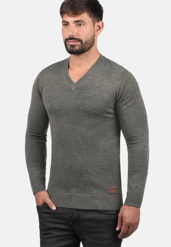 BHLASSE - Strickpullover - grey melange