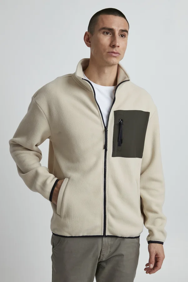 BHSWEATSHIRT - Fleecejacke - oyster gray
