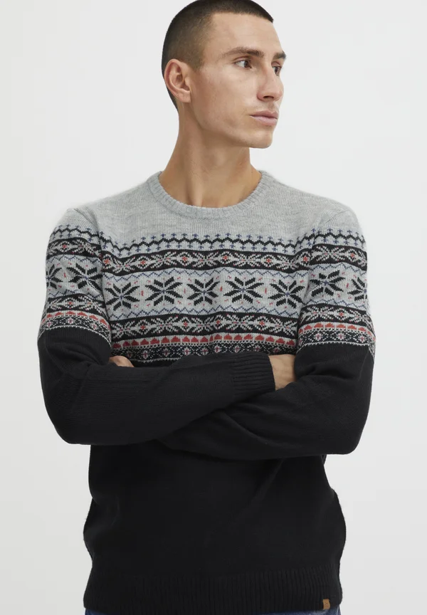 BHTJERIK - Strickpullover - dark navy