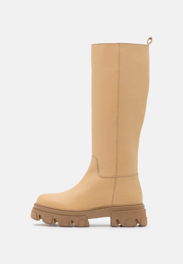 BIAGINNY PULL ON BOOT - Plateaustiefel - beige