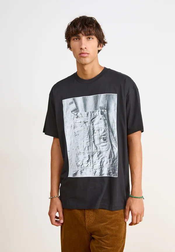 BIB OVERALL UNISEX - T-Shirt print - black