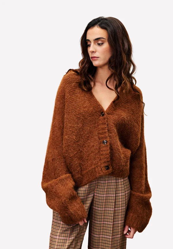 BICHON - Strickjacke - marron glace