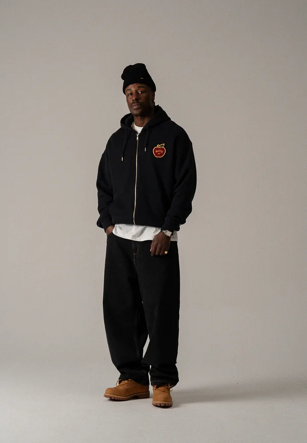 BIG APPLE ZIP HOODY UNISEX - Sweatjacke - black