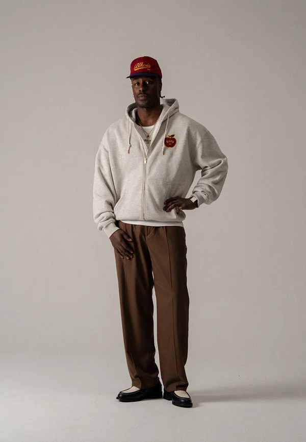 BIG APPLE ZIP HOODY UNISEX - Sweatjacke - grey heather