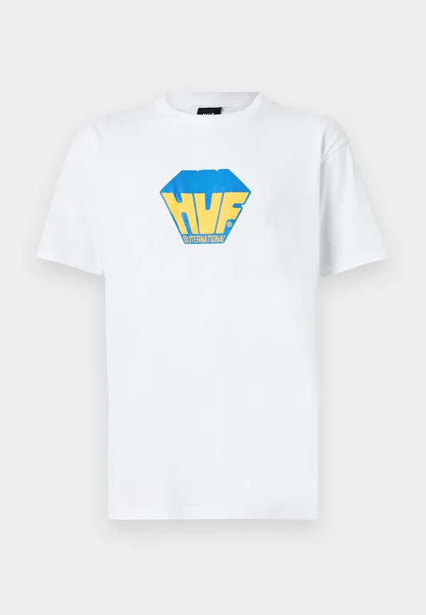 BIG BLOCK TEE UNISEX - T-Shirt print - white