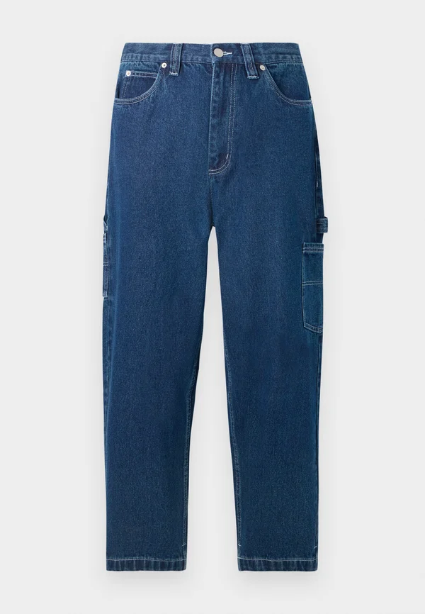 BIG PANTS UNISEX - Jeans Relaxed Fit - dark denim/white