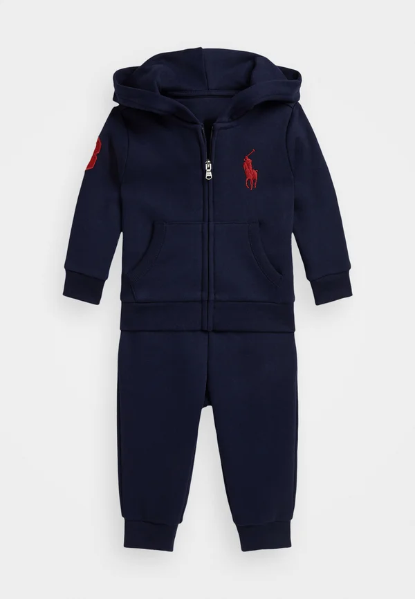 BIG PONY FLEECE HOODIE & JOGGER PANT SET - Trainingsanzug - refined navy