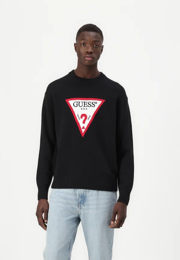 BIG TRIANGLE  - Strickpullover - jet black