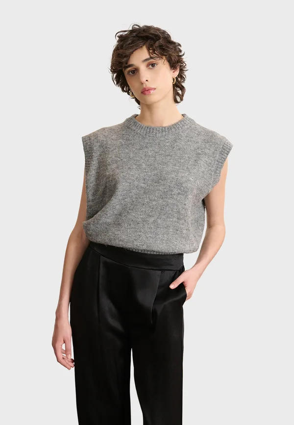 BIJOU - Strickpullover - heather grey