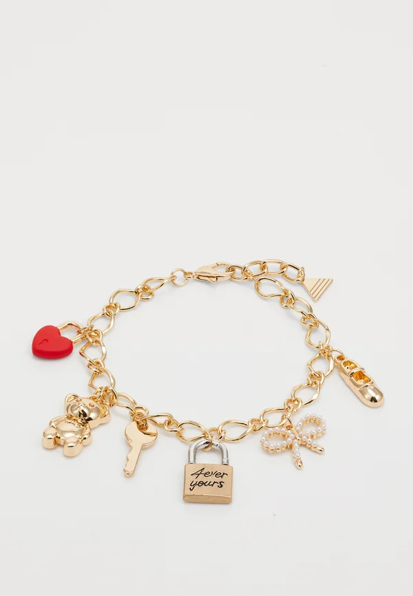 BIJOUDAMOUR - Armband - red/gold-coloured