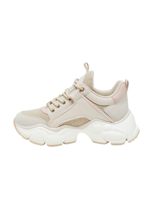 BINARY GLAM - Sneaker high - beige pink